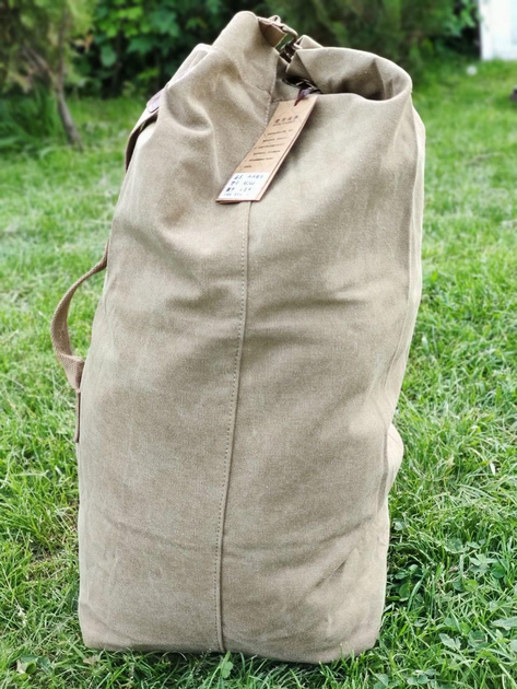 Вещмешок на 60 л Песочного цвета / Тактический рюкзак - изображение 2