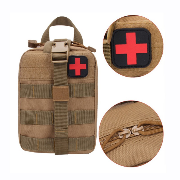 Сумка медична тактична військова колір бежевий (54-0002) - зображення 2