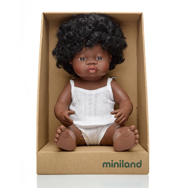 Кукла пупс Miniland девочка-африканка 38 см - Фото 6 Кукла пупс Miniland девочка-африканка 38 см - изображение 6