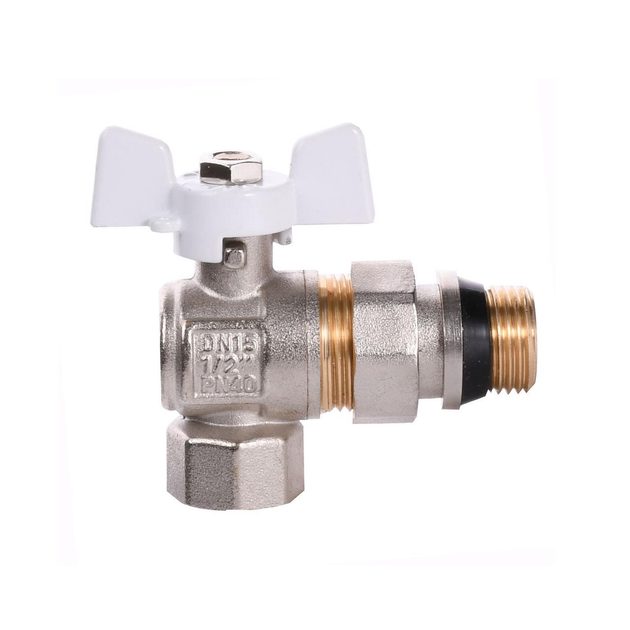 Кран шаровый угловой с американкой PROFESSIONAL QP004 PN40 1/2 ...