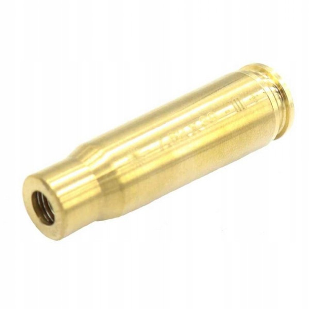 Лазерный патрон для холодной пристрелки (калибр: 5.45x39 mm), латунь + батарейки - изображение 2