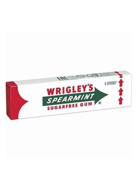 Жевательная резинка Wrigleys Spearmint 5 пластинок 13г от продавца ...