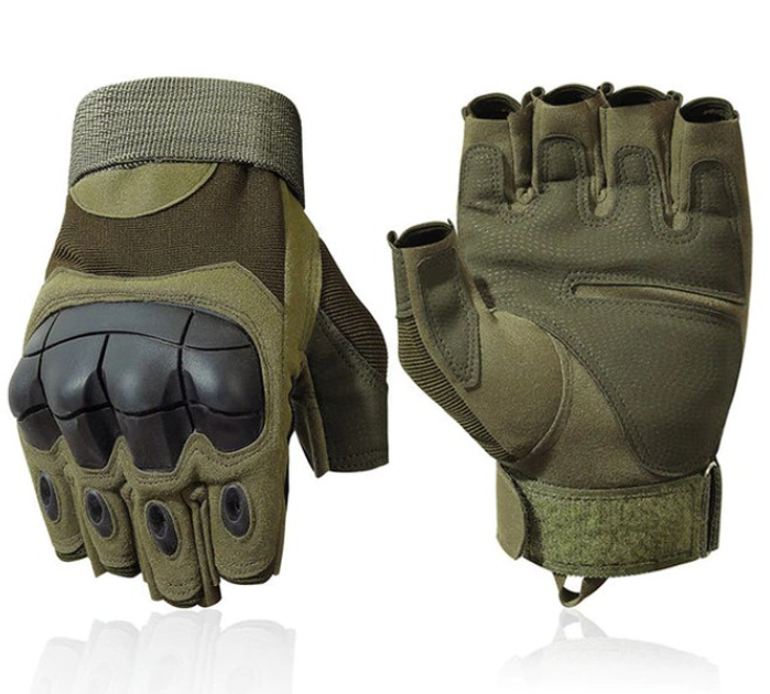 Тактичні рукавички Z902 із відкритими пальцями (M) - зображення 1