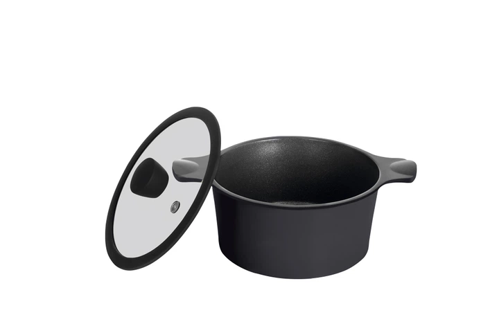 Кастрюля RINGEL Zitrone Black 20*10.5 см 3.0 л з кришкою (RG-2108-20 BL- R) - изображение 2