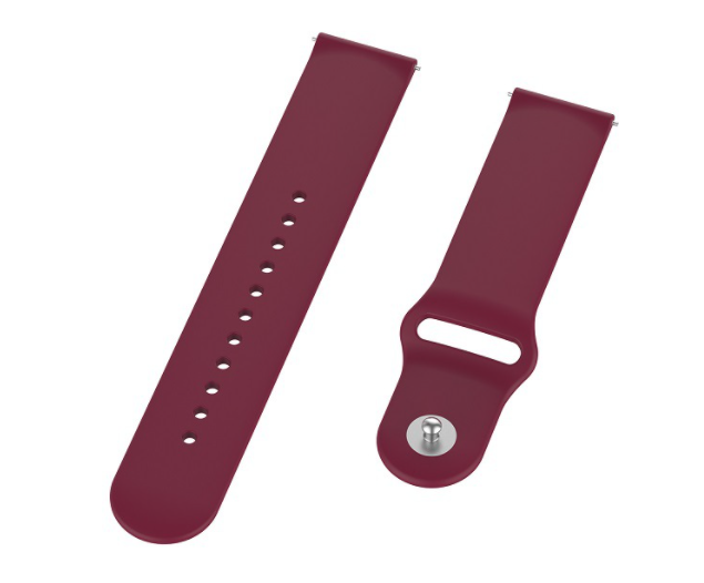 Ремешок CDK для Xiaomi Amazfit Bip U / U Pro | 20mm Silicone Sport Band (011908) (red wine) - изображение 4