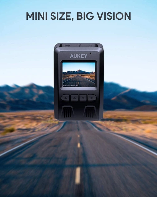 Видеорегистратор AUKEY Dash Cam DRO2 экран 1,5 дюймов Full HD 1080p объектив 170 ° (240620PL0144) - изображение 4
