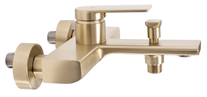 Смеситель для ванны Rea Verso настенный с изливом brushed gold REA-B6565 - изображение 6