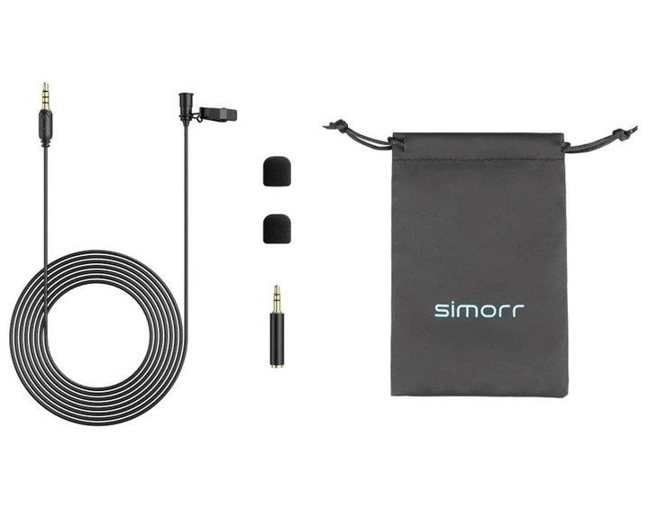 Петличный микрофон Simorr Wave L1 3.5mm Lavalier Microphone (Black) - Фото 5 Петличный микрофон Simorr Wave L1 3.5mm Lavalier Microphone (Black) - изображение 5