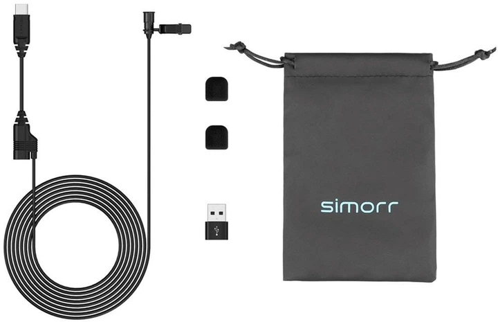 Петличный микрофон Simorr Wave L2 Type-C Lavalier Microphone - изображение 5
