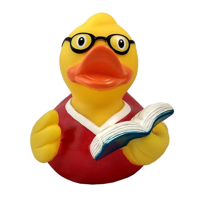 Утка Писатель FunnyDucks резиновая L1827 - изображение 2