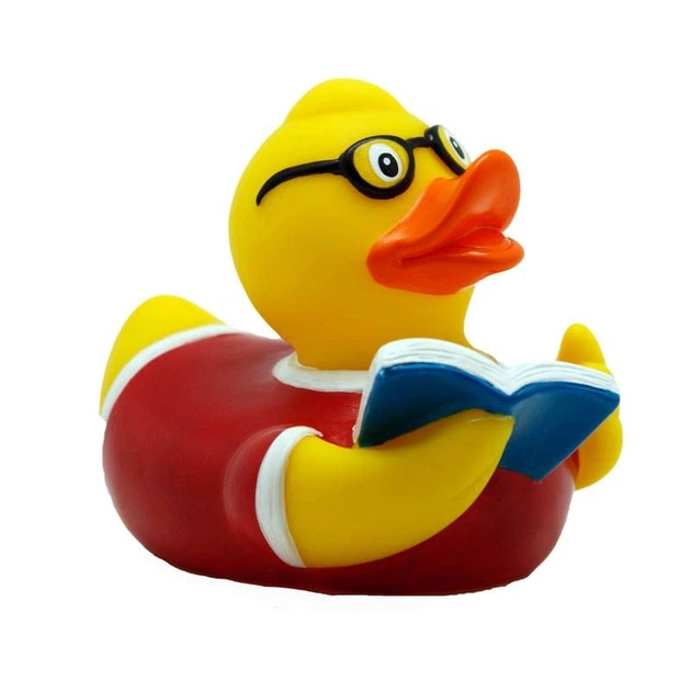 Утка Писатель FunnyDucks резиновая L1827 - изображение 3