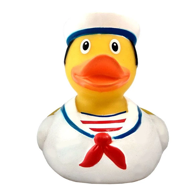 Утка Матрос FunnyDucks резиновая L1988 - Фото 2 Утка Матрос FunnyDucks резиновая L1988 - изображение 2