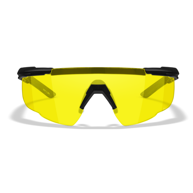 Защитные баллистические очки Wiley X SABER ADV Желтые линзы/матовая черная оправа (без кейса) - изображение 1
