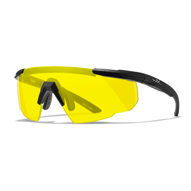 Защитные баллистические очки Wiley X SABER ADV Желтые линзы/матовая черная оправа (без кейса) - изображение 2
