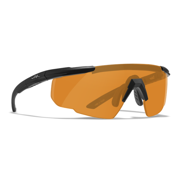Защитные баллистические очки Wiley X SABER ADV Оранжевые линзы/матовая черная оправа (без кейса) - изображение 2