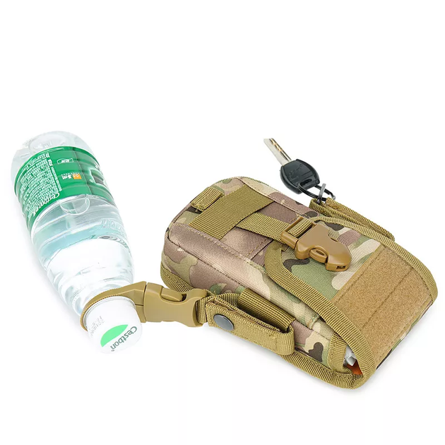 Подсумок Для Телефона Тактический чехол на пояс Clefers Tactical CP3 Multicam с карабином (5002221) - Фото 5 Подсумок Для Телефона Тактический чехол на пояс Clefers Tactical CP3 Multicam с карабином (5002221) - изображение 5