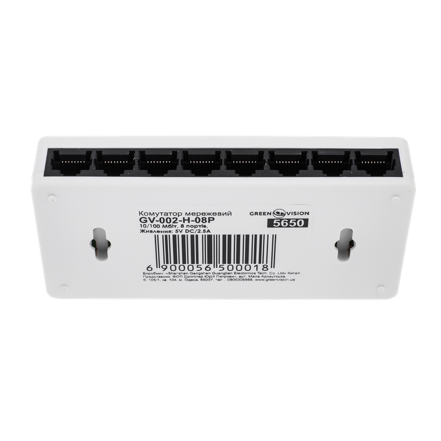 Комутатор мережевий GreenVision GV-002-H-08P - изображение 4