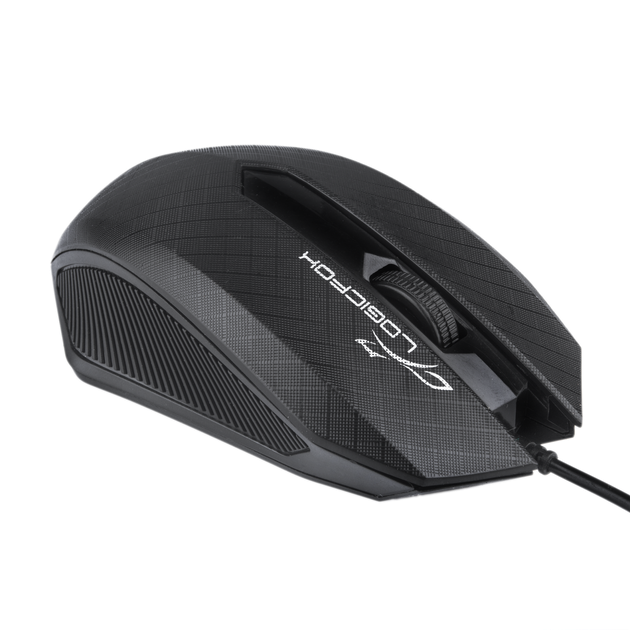 Миша LogicFox LF-MS 070 дротова 1200 DPI USB 1.5 м Чорна (10321) - изображение 2