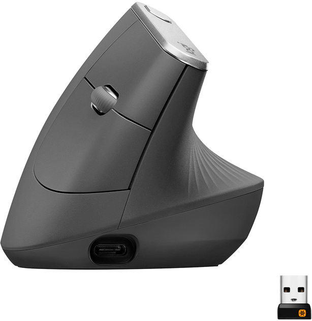 Mysz Logitech Ergo MX Vertical Graphite (910-005448) - obraz 4