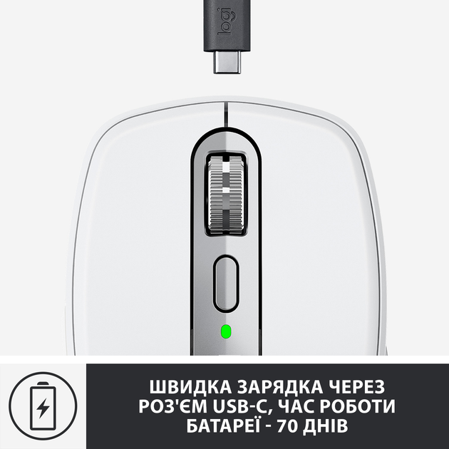 Мышь Logitech MX Anywhere 3 for Mac Pale Grey (910-005991) - изображение 5