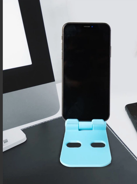 Универсальный держатель подставка Mobile Phone holder для мобильного телефона, планшета L-301 голубой - Фото 2 Универсальный держатель подставка Mobile Phone holder для мобильного телефона, планшета L-301 голубой - изображение 2