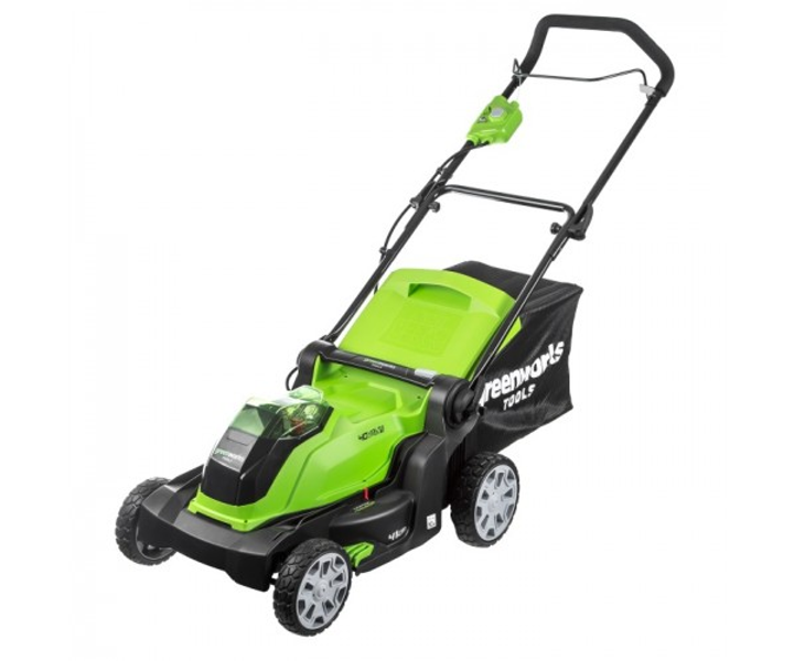 Акумуляторна газонокосарка Greenworks G40LM41 (40 В, без АКБ, 410 мм ...