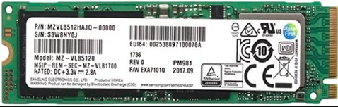 SSD Samsung PM981 M.2 NVMe 512Gb 2280 (MZ-VLB5120) Б/В – фото