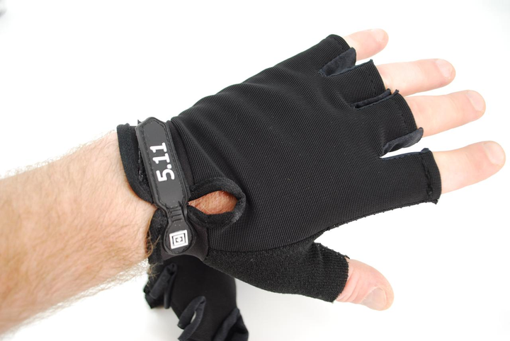 Тактичні рукавички без пальців 9055_Black - зображення 1