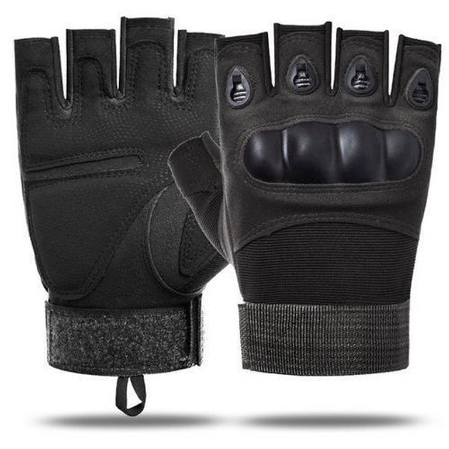 Перчатки тактические Storm-2; L (20-22см); Безпалые; Черные. Штурмовые перчатки Штурм Л. - изображение 2