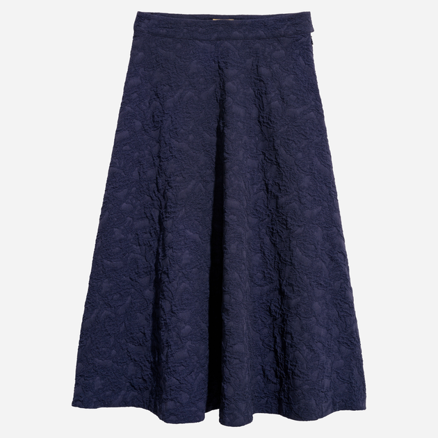 Юбка миди летняя женская H&M XAZ107551UVKJ 32 Темно-синяя (DD8000006578338) 
