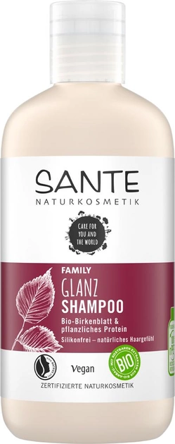 Био-шампунь Sante Растительные протеины и Березовые листья для блеска волос 250 мл (4025089084754) 