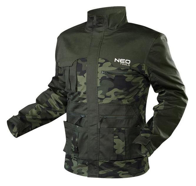 Куртка робоча NEO CAMO, розмір M (50), 255 г/м2, високий комір ...