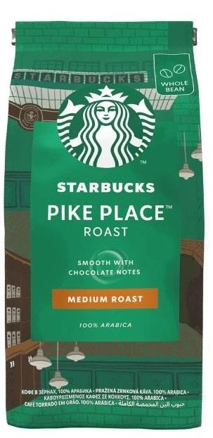 Акция на Кава Starbucks Pike Рlace Roast натуральна смажена в зернах арабіка 200 г от Rozetka