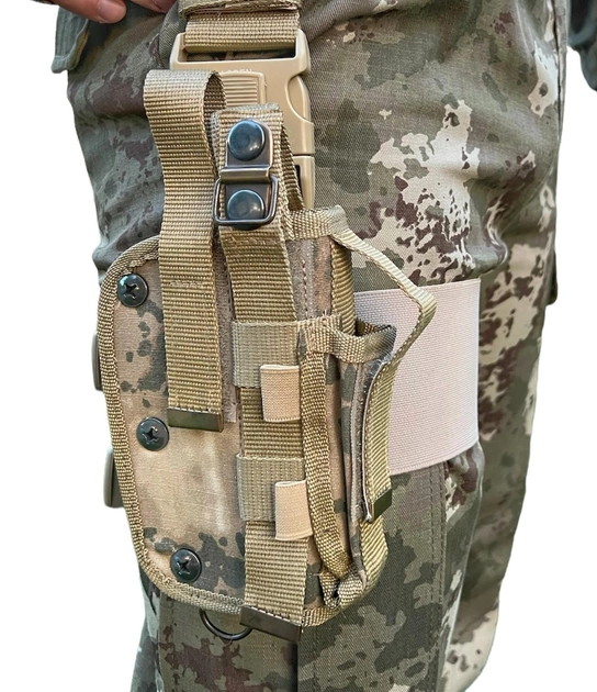 Набедренная кобура штурмовая тактическая на ногу для пистолета - изображение 1