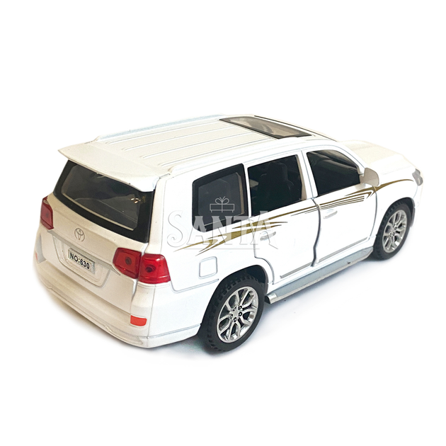 Машинка металева Toyota Land Cruiser «AutoExpert» Toyota джип білий, звук, світло, інерц., відкр. двері, багаж, капот, 15*6*6 см (11701W) - Фото 4 Машинка металева Toyota Land Cruiser «AutoExpert» Toyota джип білий, звук, світло, інерц., відкр. двері, багаж, капот, 15*6*6 см (11701W) - зображення 4