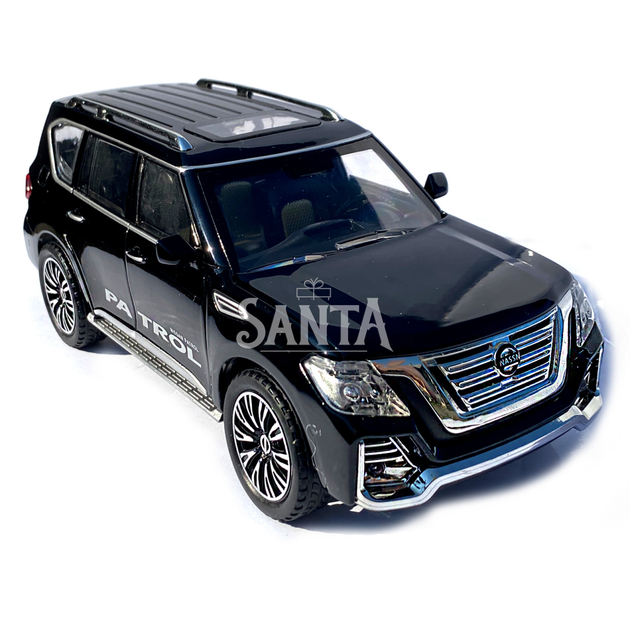 Іграшкова машинка металева Nissan Patrol (Нісан) «Автопром», чорна, батар., світло, звук, відкр.двері, від 3 років, 22*9*8, (7573) - зображення 5