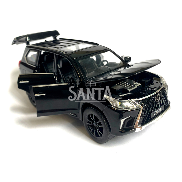 Машинка металлическая Lexus «AutoExpert» Лексус джип черный, звук, свет 16*6*6 см (ТК-12104) - изображение 5