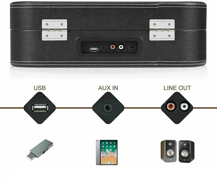 Вініловий програвач Udreamer Black BT USB - изображение 5