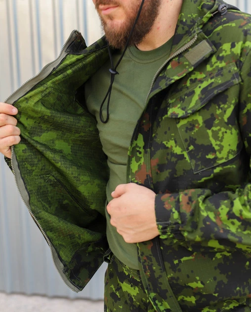 Костюм тактический FCTdesign Хантер саржа 56-58 диджитал зеленый - изображение 7