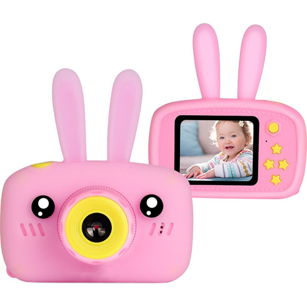 Фотоаппарат X500 детский цифровой с дисплеем и ушками розовый (and3699) - изображение 2