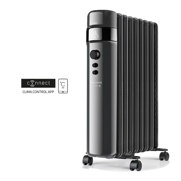 Умный смарт масляный радиатор Taurus AGADIR Connect 2000 Digital Electric Radiator WIFI Black, Черный (Испания) (935075000) - изображение 1