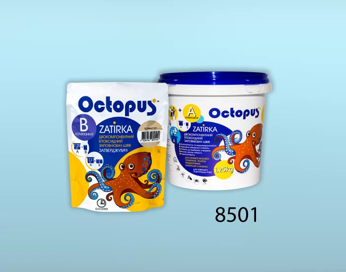 Затирка для плитки Octopus Zatirka 8501 епоксидна 1,25 кг - зображення 2