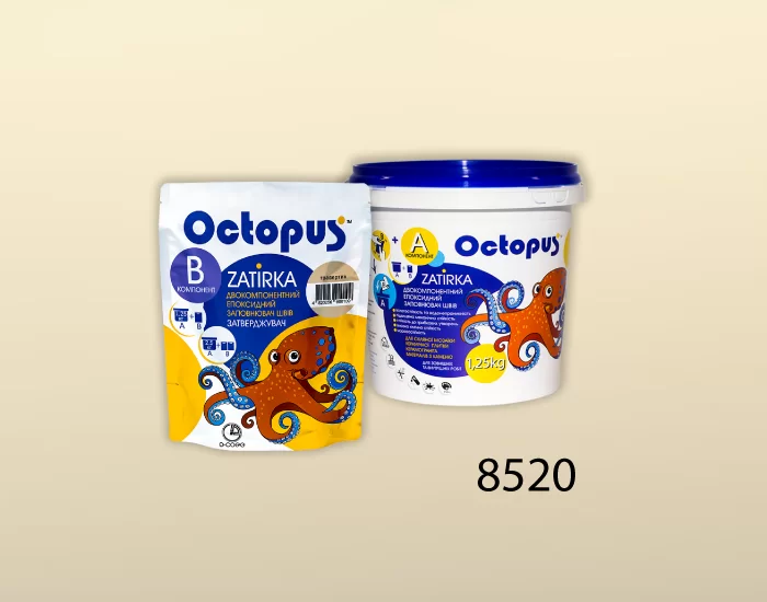 Затирка для плитки Octopus Zatirka 8520 эпоксидная 1,25 кг - изображение 2