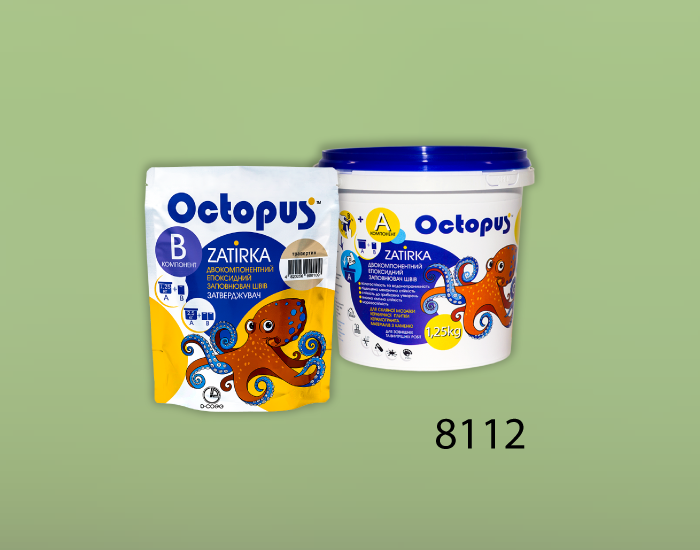 Затирка для плитки Octopus Zatirka 8112 епоксидна 1,25 кг - зображення 2