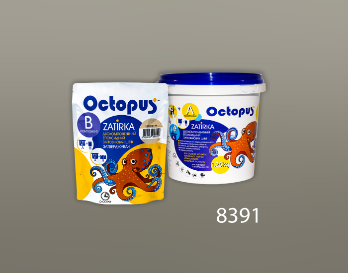 Затирка для плитки Octopus Zatirka 8391 эпоксидная 1,25 кг - изображение 2
