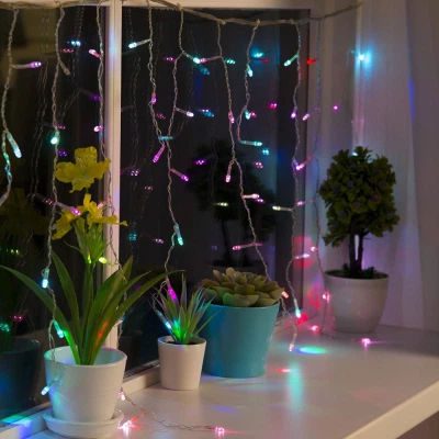 Гирлянда ColorWay Бахрома 3мx0.6м 100Led IP20 цветная (CW-GF-100L36VMC) - изображение 5