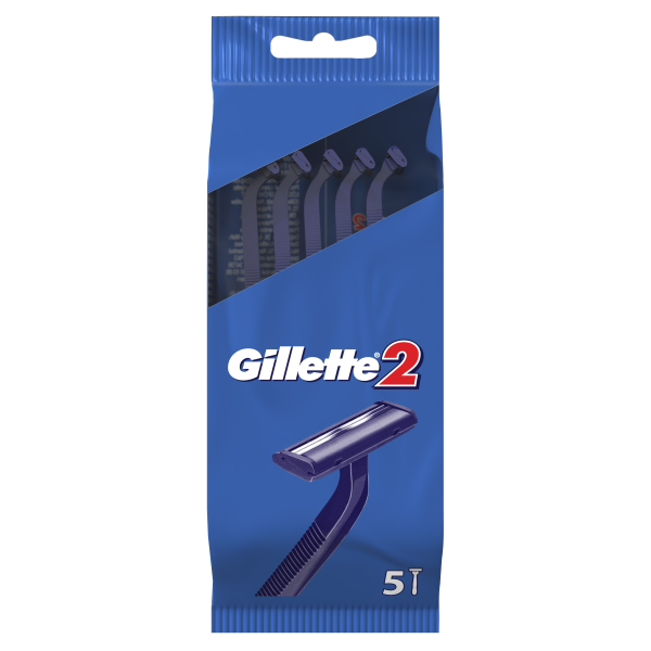 Одноразовые станки для бритья (Бритвы) мужские Gillette 2 5 шт (3014260287030) - изображение 2