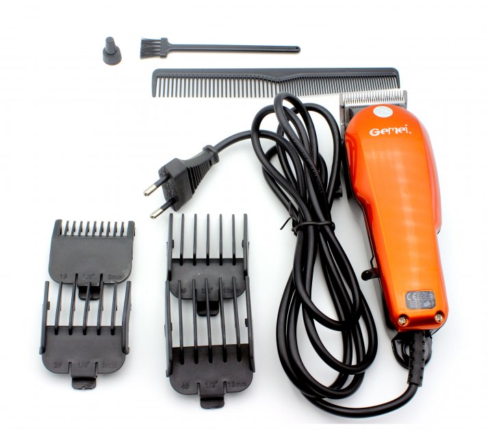 Профессиональная ​Машинка для стрижки волос GEMEI GM-1005 4 насадки + Ножницы - изображение 1
