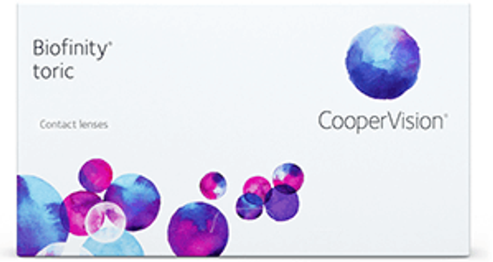 Торические контактные линзы Cooper Vision Biofinity toric BC=8.7 DIA=14 ...