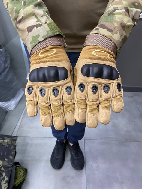 Тактические перчатки палые кайот XL - изображение 1